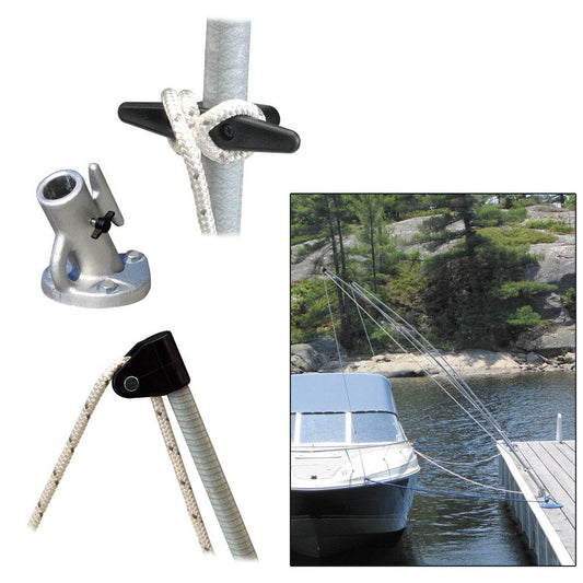 Suncoast Marine and Auto offers Dock Edge Premium Mooring Whips 2PC 8ft 2,500 LBS up to 18ft [3200-F]