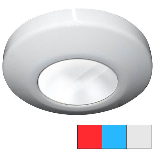 Suncoast Marine and Auto offers i2Systems Profile P1120 Tri-Light Surface Light - Red, Cool White Blue - White Finish [P1120Z-31HAE]