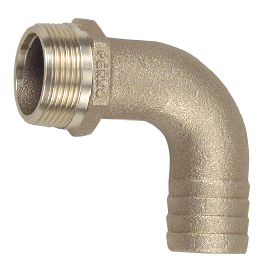 Suncoast Marine and Auto offers Perko 3/4" Pipe To Hose Adapter 90 Degree Bronze MADE IN THE USA [0063DP5PLB]