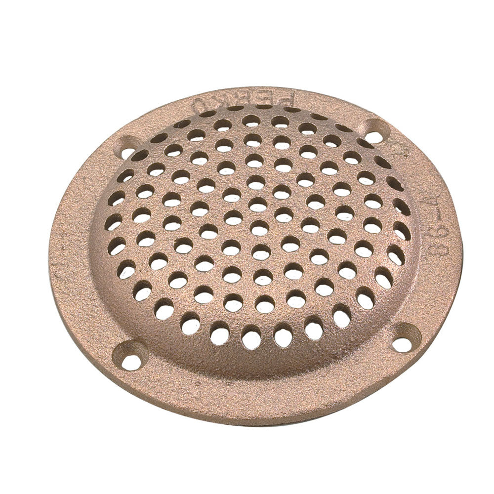 Suncoast Marine and Auto offers Perko 4" Round Bronze Strainer MADE IN THE USA [0086DP4PLB]