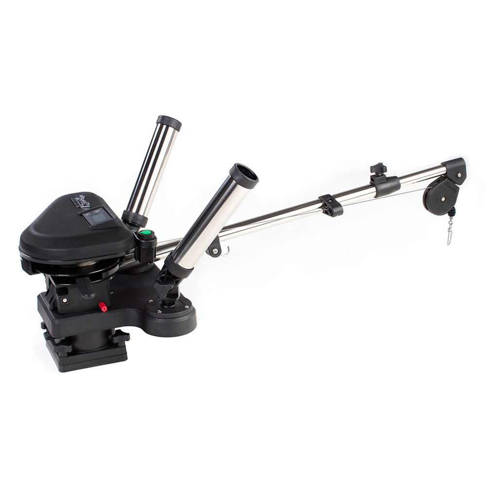 Suncoast Marine and Auto offers Scotty 2116 HP Depthpower Electric Downrigger 60" SS Telescoping Boom w/Swivel Base - Dual Rod Holder [2116]