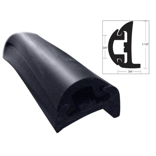 Suncoast Marine and Auto offers TACO Semi-Rigid Rub Rail Kit - Black w/Black Insert - 50' [V11-9795BBK50D-2]