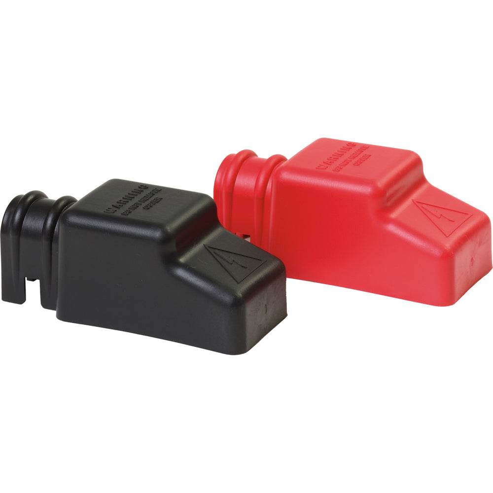 Suncoast Marine and Auto offers Blue Sea 4018 Square CableCap Insulators Pair Red/Black [4018]