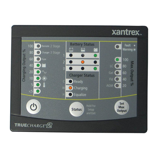 Suncoast Marine and Auto offers Xantrex TRUECHARGE2 Remote Panel f/20 & 40 & 60 AMP (Only for 2nd generation of TC2 chargers) [808-8040-01]