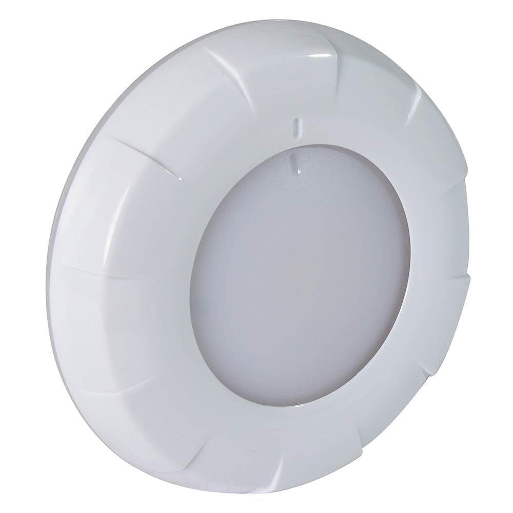 Suncoast Marine and Auto offers Lumitec Aurora LED Dome Light - White Finish - White/Red Dimming [101076]