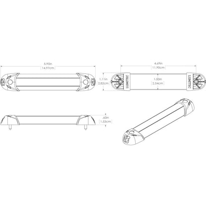 Suncoast Marine and Auto offers Lumitec MiniRail2 6" Light - White Non Dimming [101078]