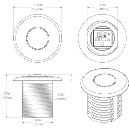 Suncoast Marine and Auto offers Lumitec Newt - Livewell & Courtesy Light - White Dimming [101084]