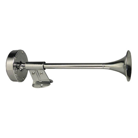 Suncoast Marine and Auto offers Schmitt Marine Deluxe All-Stainless Shorty Single Trumpet Horn - 12V [10009]