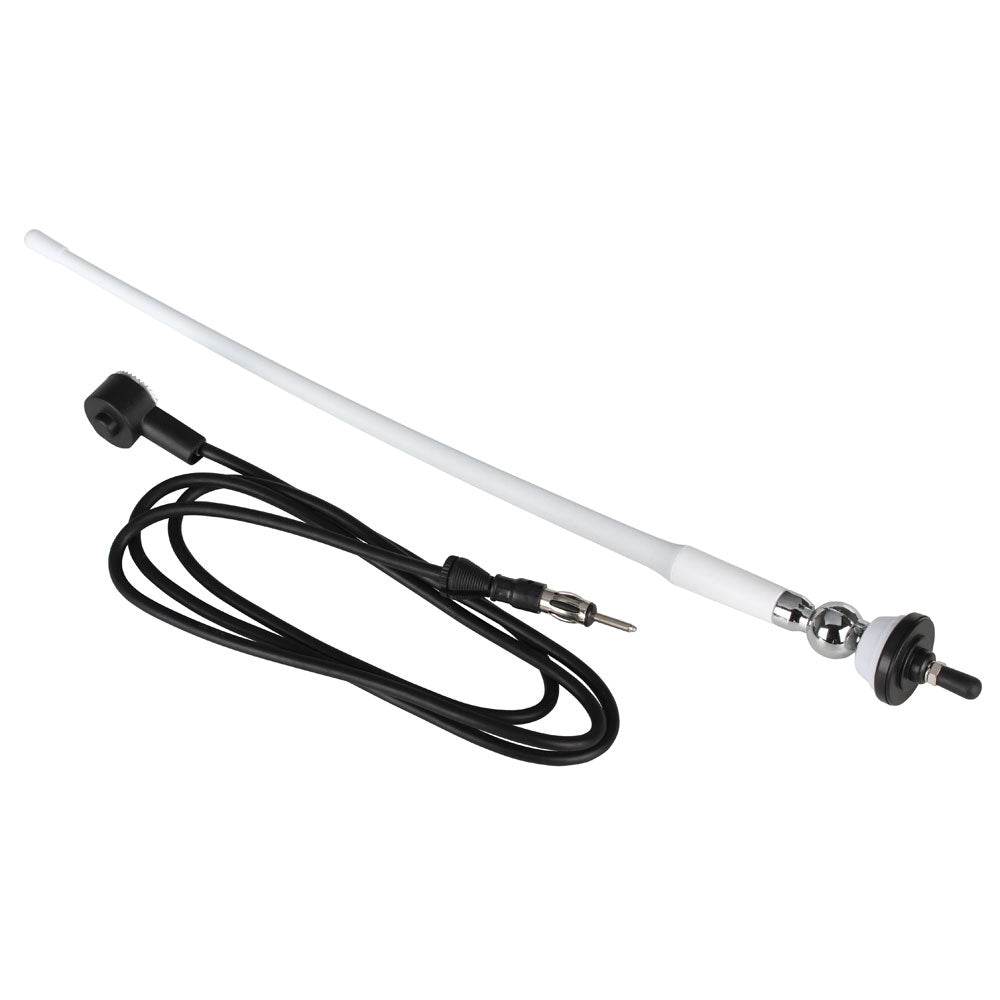 Suncoast Marine and Auto offers Boss Audio MRANT12W AM/FM Rubber Antenna - White [MRANT12W]