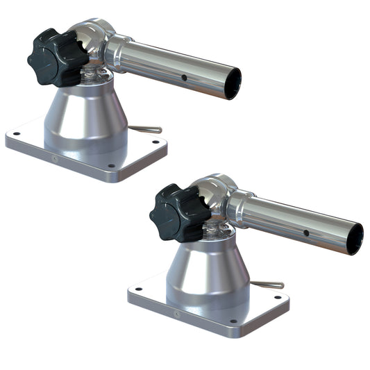 Suncoast Marine and Auto offers TACO Grand Slam 170 Outrigger Top Mounts - 1-1/8" (Pair) [GS-170]