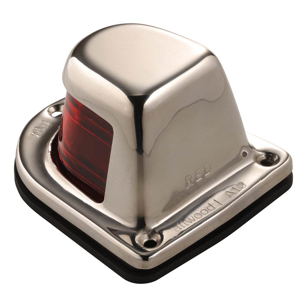 Suncoast Marine and Auto offers Attwood 1-Mile Deck Mount, Red Sidelight - 12V - Stainless Steel Housing [66319R7]