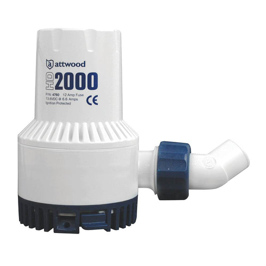 Suncoast Marine and Auto offers Attwood Heavy-Duty Bilge Pump 2000 Series - 12V - 2000 GPH [4760-4]