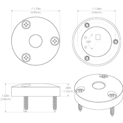 Suncoast Marine and Auto offers Lumitec High Intensity "Anywhere" Light - Brushed Housing - White Non-Dimming [101033]