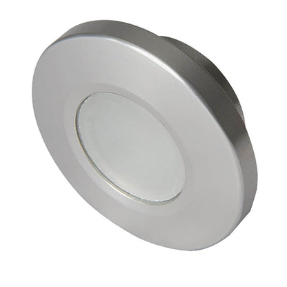 Suncoast Marine and Auto offers Lumitec Orbit - Flush Mount Down Light - Brushed Finish - 4-Color White/Red/Blue/Purple Non-Dimming [112500]