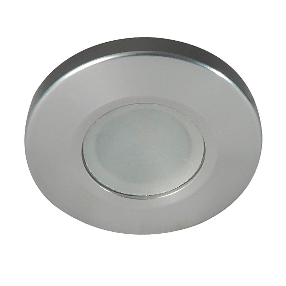 Suncoast Marine and Auto offers Lumitec Orbit - Flush Mount Down Light - Brushed Finish - 4-Color White/Red/Blue/Purple Non-Dimming [112500]