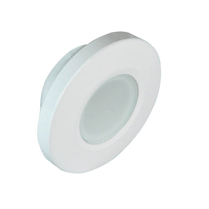 Suncoast Marine and Auto offers Lumitec Orbit - Flush Mount Down Light - White Finish - 4-Color Blue/Red/Purple/White Non Dimming [112520]