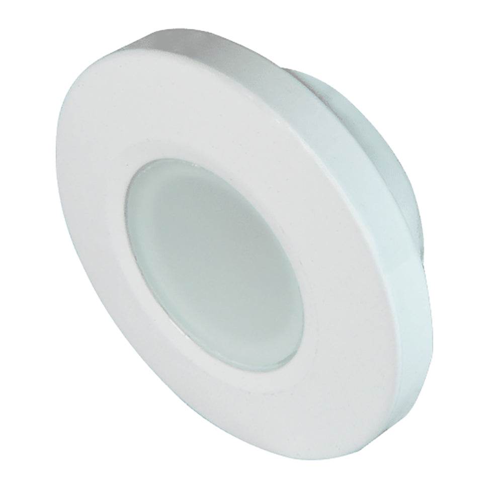 Suncoast Marine and Auto offers Lumitec Orbit - Flush Mount Down Light - White Finish - 4-Color Blue/Red/Purple/White Non Dimming [112520]