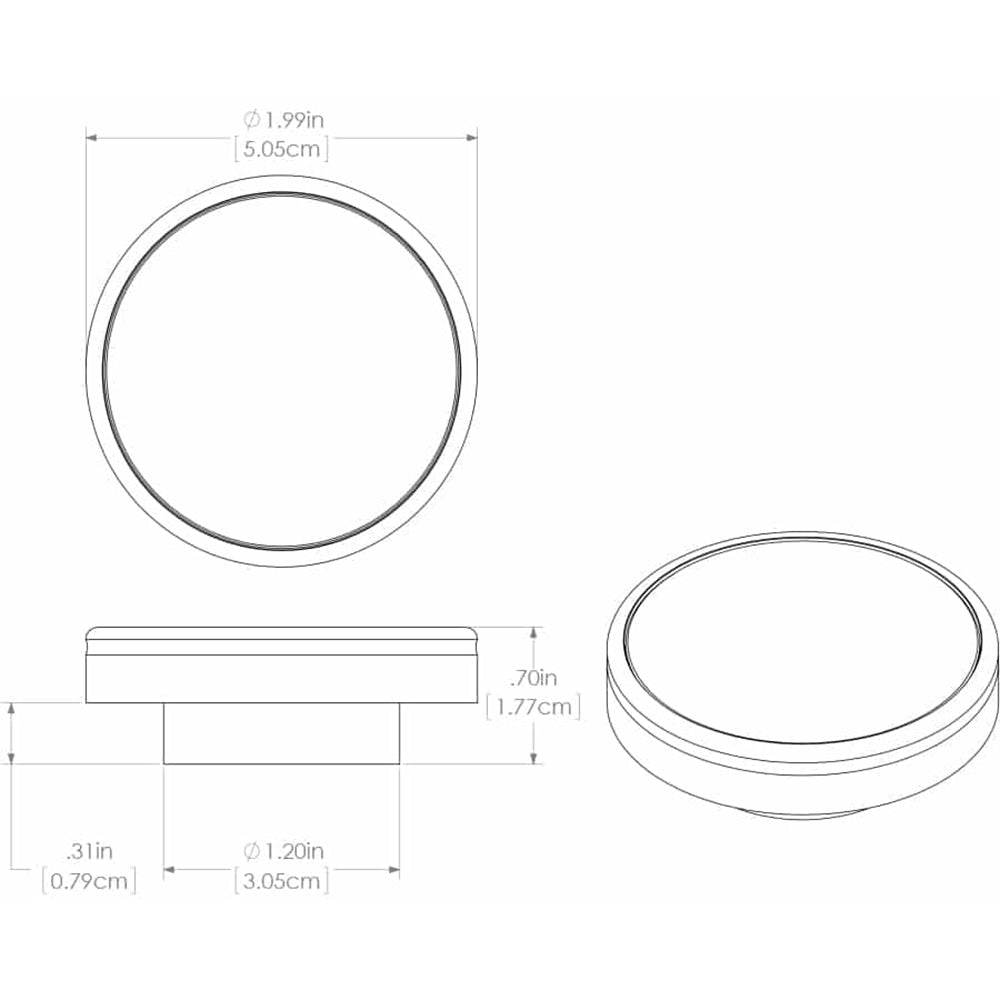 Suncoast Marine and Auto offers Lumitec Halo - Flush Mount Down Light - Brushed Finish - 4-Color White/Blue/Red/Purple Non-Dimming [112800]