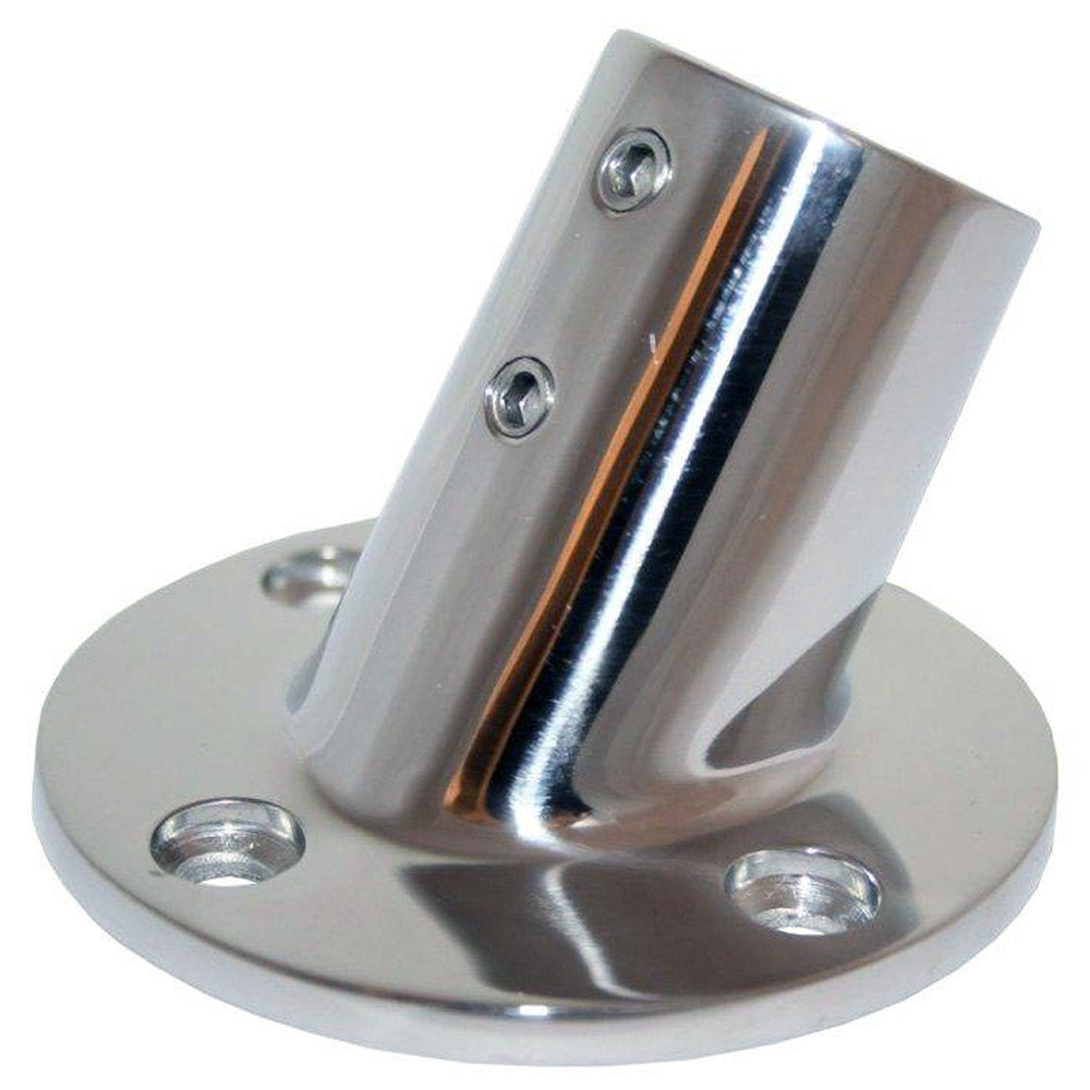 Suncoast Marine and Auto offers Whitecap " O.D. 60 Degree Round Base SS Rail Fitting [6040C]