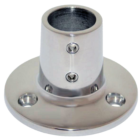 Suncoast Marine and Auto offers Whitecap 1" O.D. 90 Degree Round Base SS Rail Fitting [6139C]