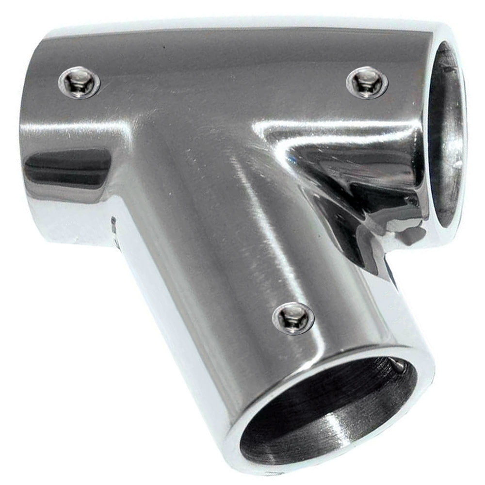 Suncoast Marine and Auto offers Whitecap 1" O.D. 60 Degree SS Tee - Right [6145C]