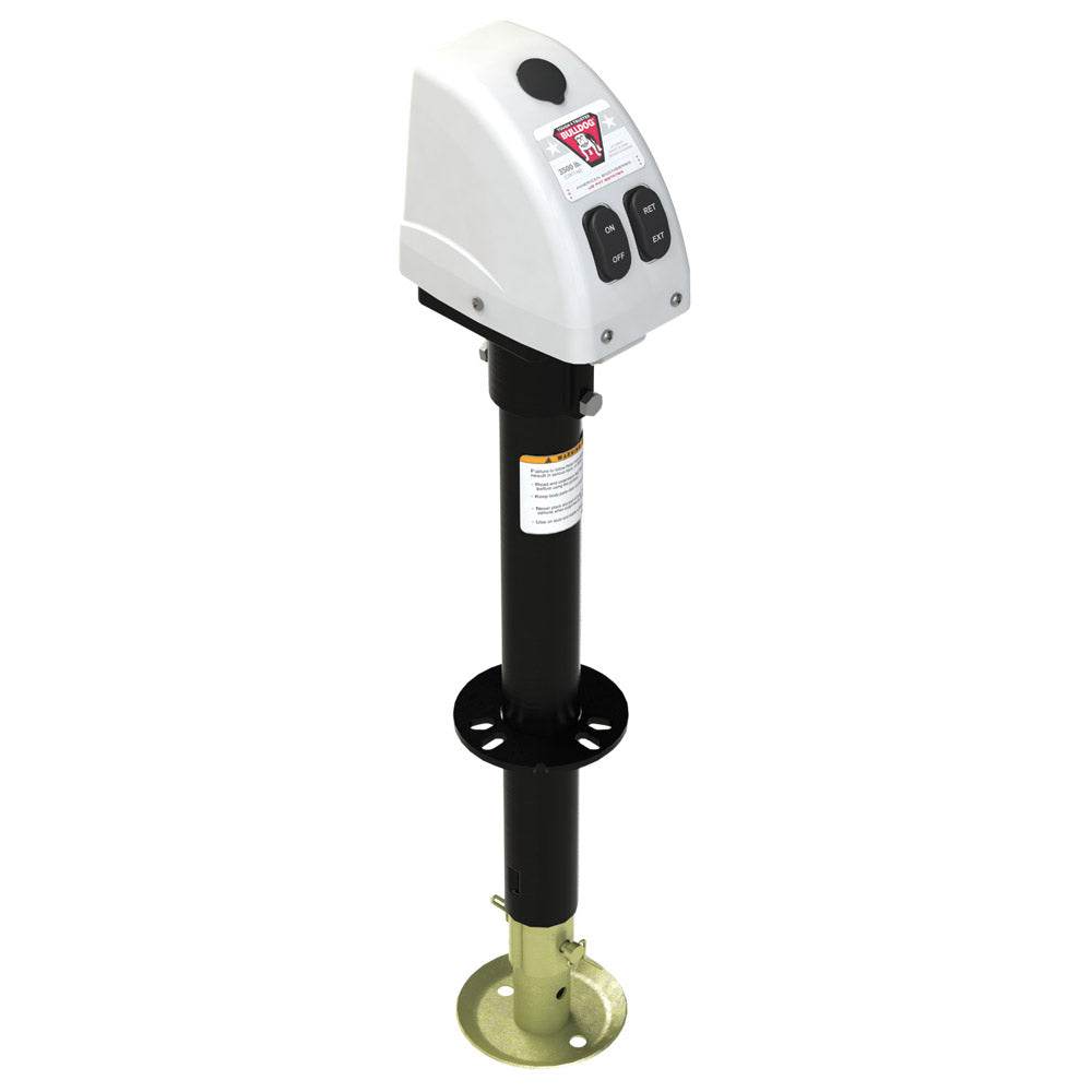 Suncoast Marine and Auto offers Bulldog 3,500lbs A-Frame RV Jack w/Powered Drive - 12V - White Cover [500188]