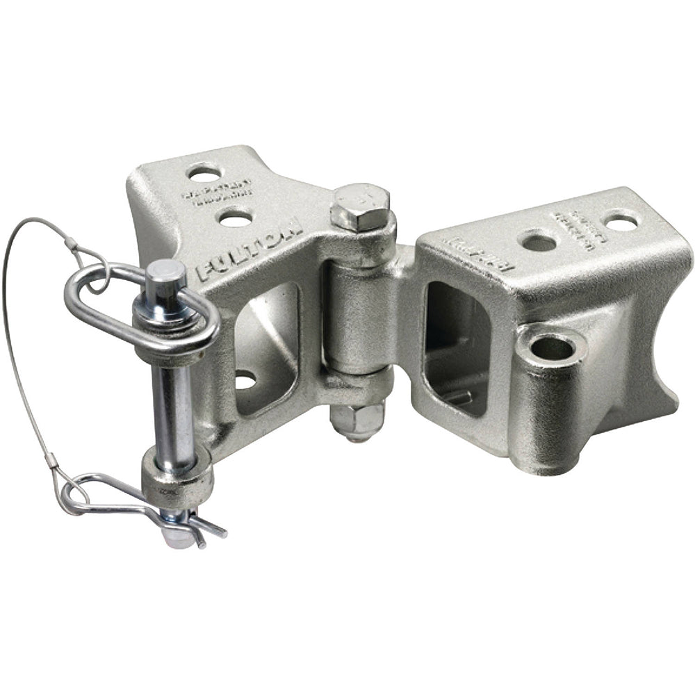 Suncoast Marine and Auto offers Fulton Fold-Away Bolt-On Hinge Kit 2" x 3" Trailer Beam, Rating 5,000 lbs., 48" Pivot, Z-Max 600 Zinc Finish [HDPB230101]