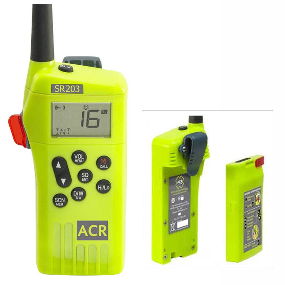 Suncoast Marine and Auto offers ACR SR203 VHF Handheld Survival Radio [2827]