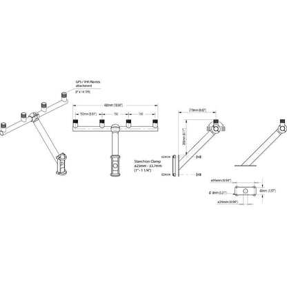 Suncoast Marine and Auto offers Scanstrut TB-01 T-Bar Mount f/GPS/VHF Antenna [TB-01]