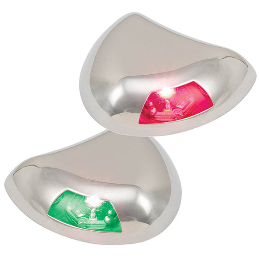 Suncoast Marine and Auto offers Perko Stealth Series LED Side Lights - Horizontal Mount - Red/Green [0616DP2STS]