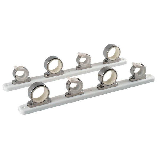 Suncoast Marine and Auto offers TACO 4-Rod Hanger w/Poly Rack - Polished Stainless Steel [F16-2752-1]