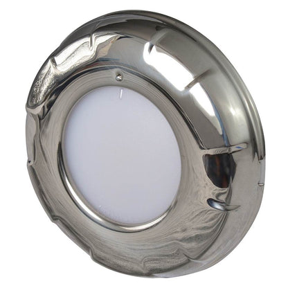 Suncoast Marine and Auto offers Lumitec Aurora - LED Dome Light - Polished SS Finish - 2-Color White/Blue Dimming [101138]