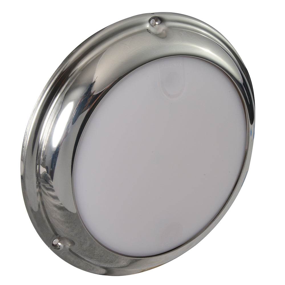 Suncoast Marine and Auto offers Lumitec TouchDome - Dome Light - Polished SS Finish - 2-Color White/Blue Dimming [101097]