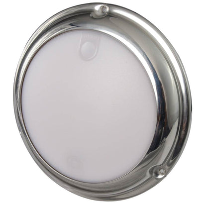 Suncoast Marine and Auto offers Lumitec TouchDome - Dome Light - Polished SS Finish - 2-Color White/Blue Dimming [101097]