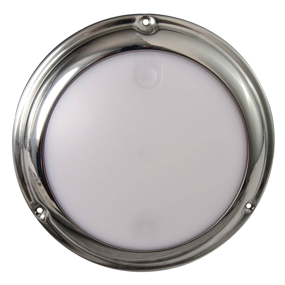 Suncoast Marine and Auto offers Lumitec TouchDome - Dome Light - Polished SS Finish - 2-Color White/Blue Dimming [101097]