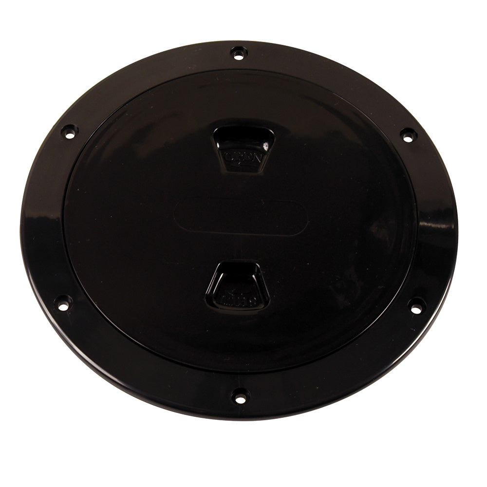 Suncoast Marine and Auto offers Beckson 6" Smooth Center Screw-Out Deck Plate - Black [DP60-B]