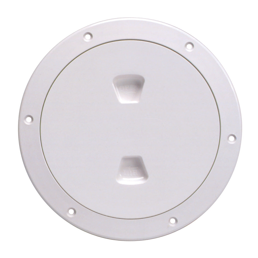 Suncoast Marine and Auto offers Beckson 6" Smooth Center Screw-Out Deck Plate - White [DP60-W]