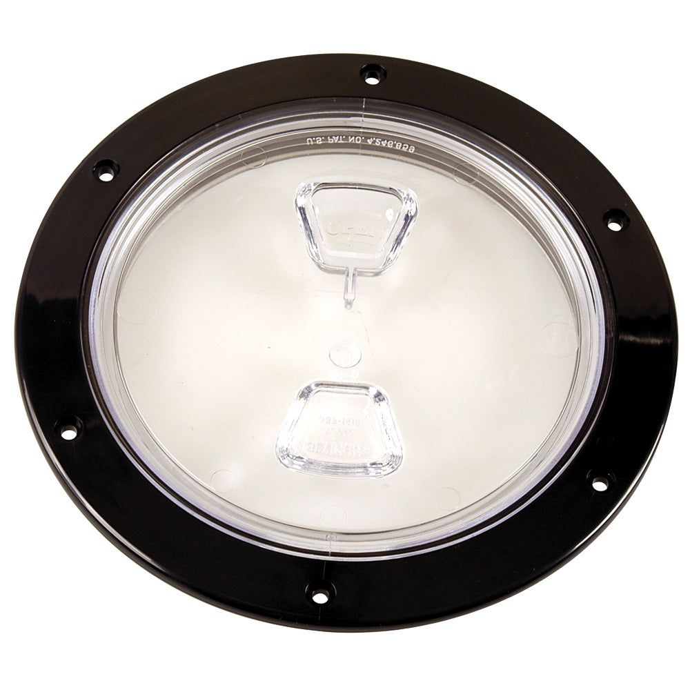 Suncoast Marine and Auto offers Beckson 6" Clear Center Screw-Out Deck Plate - Black [DP60-B-C]