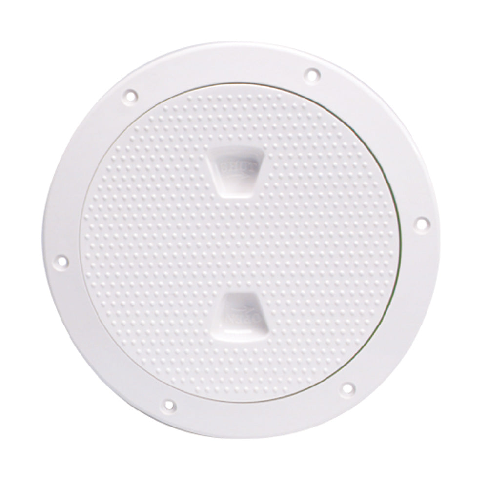 Suncoast Marine and Auto offers Beckson 6" Non-Skid Screw-Out Deck Plate - White [DP62-W]