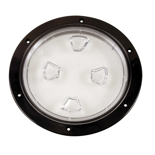 Suncoast Marine and Auto offers Beckson 8" Clear Center Screw-Out Deck Plate - Black [DP80-B-C]