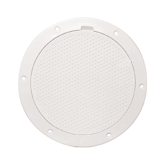 Suncoast Marine and Auto offers Beckson 6" Non-Skid Pry-Out Deck Plate - White [DP63-W]