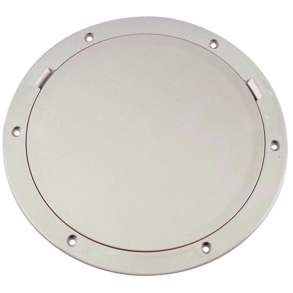 Suncoast Marine and Auto offers Beckson 8" Smooth Center Pry-Out Deck Plate - White [DP81-W]