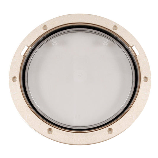 Suncoast Marine and Auto offers Beckson 8" Clear Center Pry-Out Deck Plate - Beige [DP81-N-C]