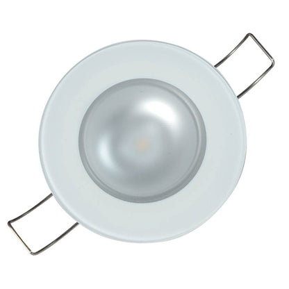 Suncoast Marine and Auto offers Lumitec Mirage - Flush Mount Down Light - Glass Finish/No Bezel - 4-Color Red/Blue/Purple Non Dimming w/White Dimming [113190]