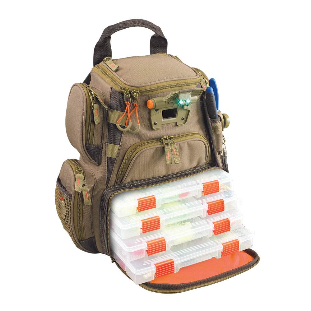 Suncoast Marine and Auto offers Wild River RECON Lighted Compact Tackle Backpack w/4 PT3500 Trays [WT3503]