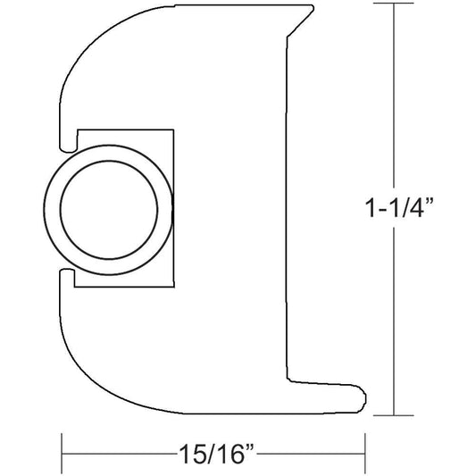 Suncoast Marine and Auto offers TACO Flex Vinyl Rub Rail Kit - White w/White Insert - 50' [V11-3447WWK50-2]