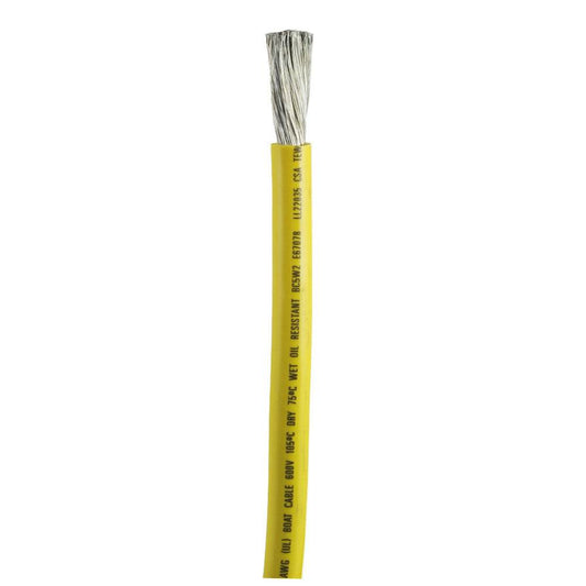 Suncoast Marine and Auto offers Ancor Yellow 1/0 AWG Battery Cable - Sold By The Foot [1169-FT]