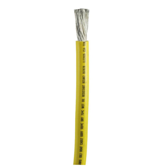 Suncoast Marine and Auto offers Ancor Yellow 2/0 AWG Battery Cable - Sold By The Foot [1179-FT]