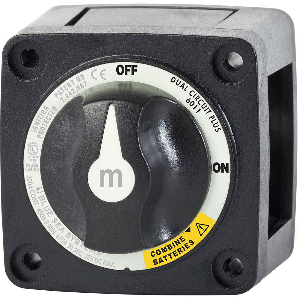 Suncoast Marine and Auto offers Blue Sea 6011200 m-Series Battery Switch Dual Circuit Plus - Black [6011200]