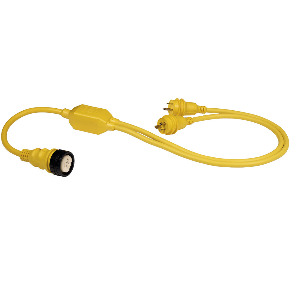 Suncoast Marine and Auto offers Marinco RY504-2-30 50A Female to 2-30A Male Reverse "Y" Cable [RY504-2-30]